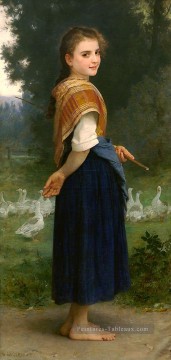  1891 Art - La Goose Girl 1891 réalisme William Adolphe Bouguereau